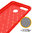 Flexi Slim Carbon Fibre Case for Oppo AX7 - Brushed Red